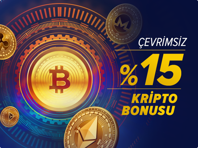 %15 Kripto Bonusu